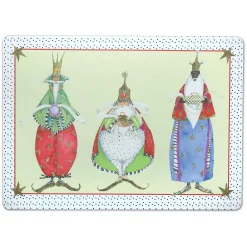 Best MacKenzie-Childs Patience Brewster Three Kings Cork Back Placemats - Set Of 4