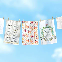 Online MacKenzie-Childs Peaches & Anemones Dish Towel