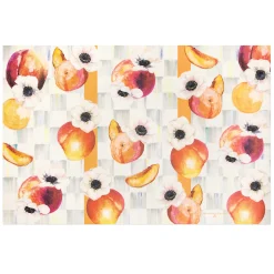 MacKenzie-Childs Peaches & Anemones Floor Mat - 2' X 3'
