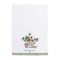 Outlet MacKenzie-Childs Peaches & Anemones In Colander Dish Towel