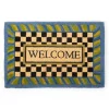 Online MacKenzie-Childs Periwinkle Welcome Mat
