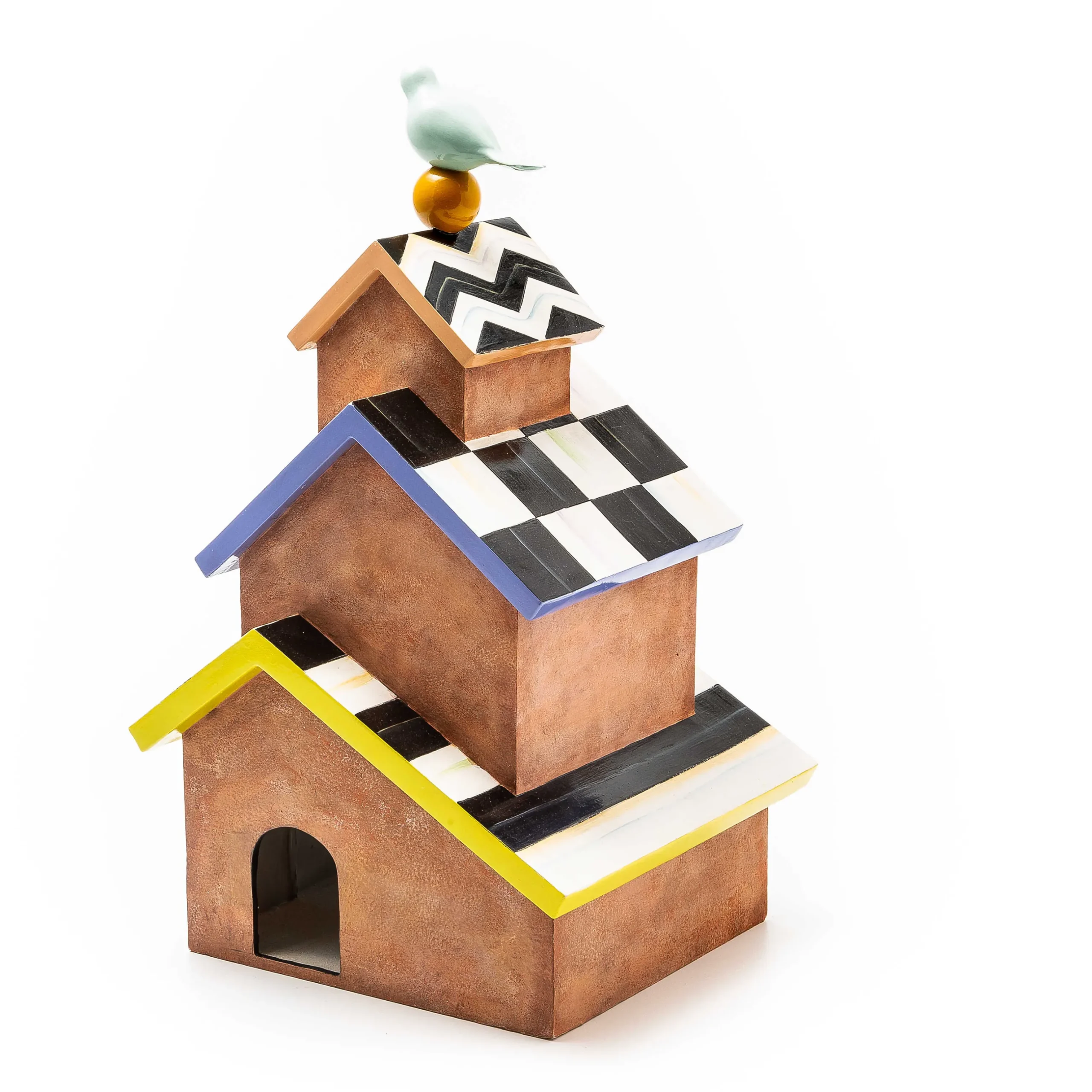 New MacKenzie-Childs Persephone Tabletop Birdhouse