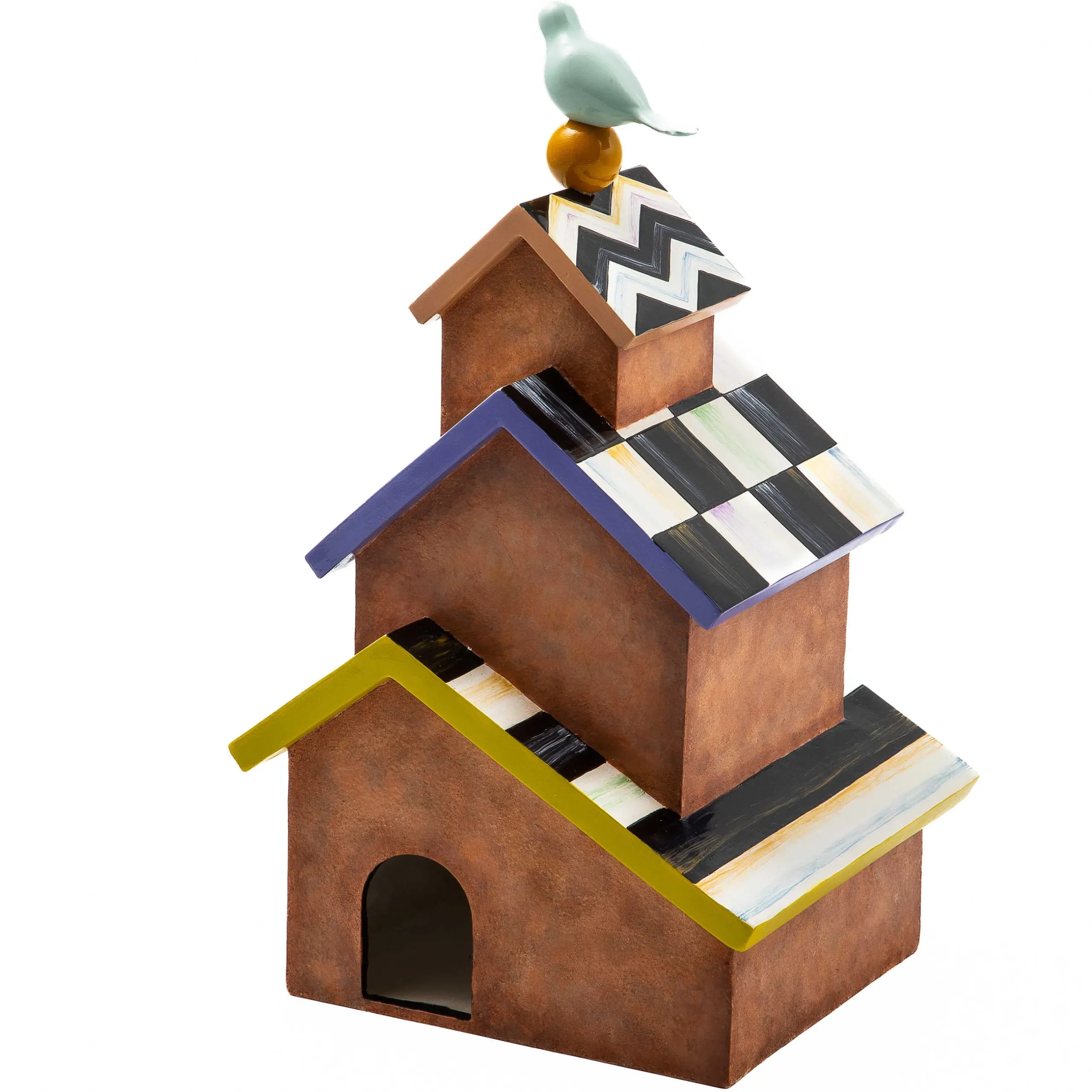New MacKenzie-Childs Persephone Tabletop Birdhouse