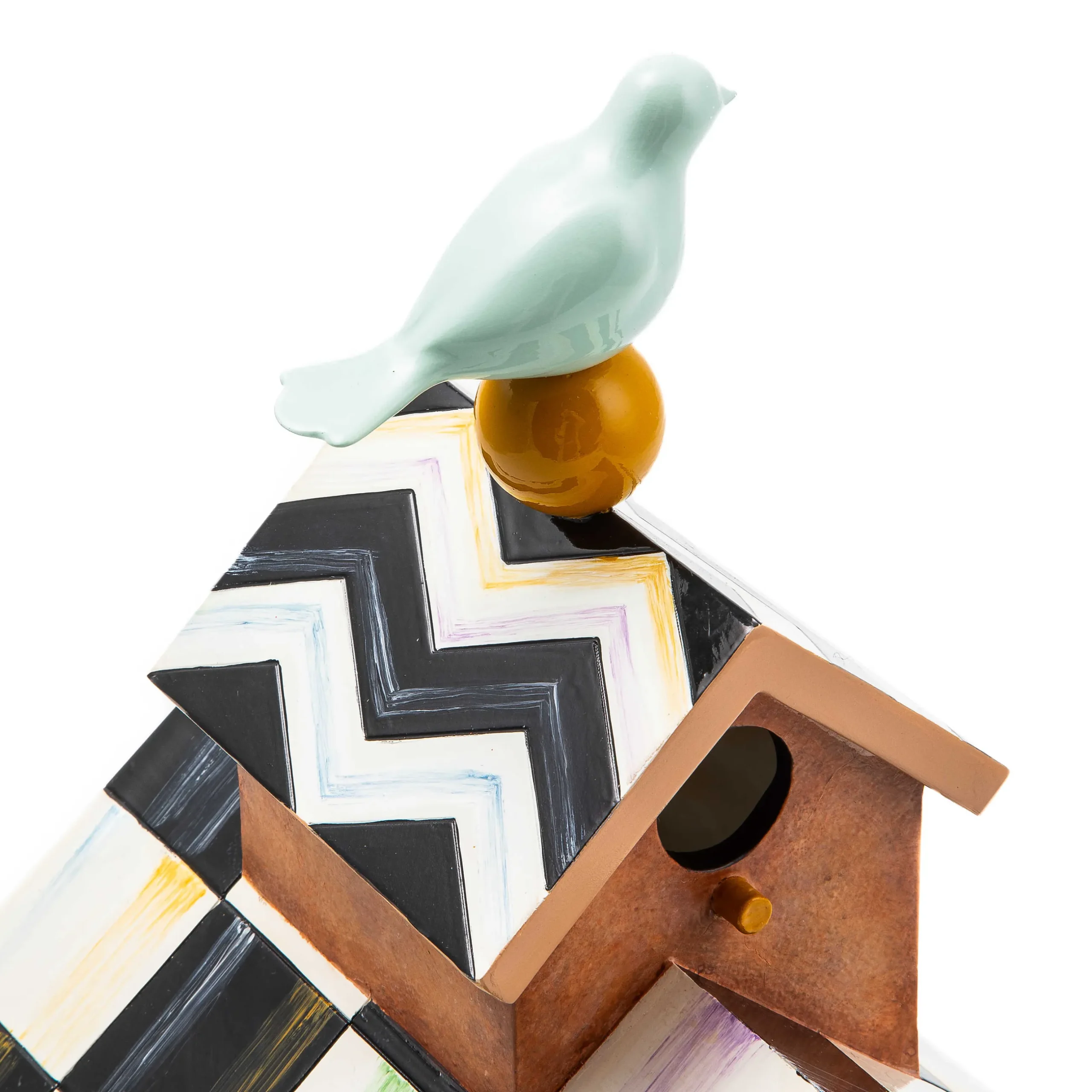 New MacKenzie-Childs Persephone Tabletop Birdhouse