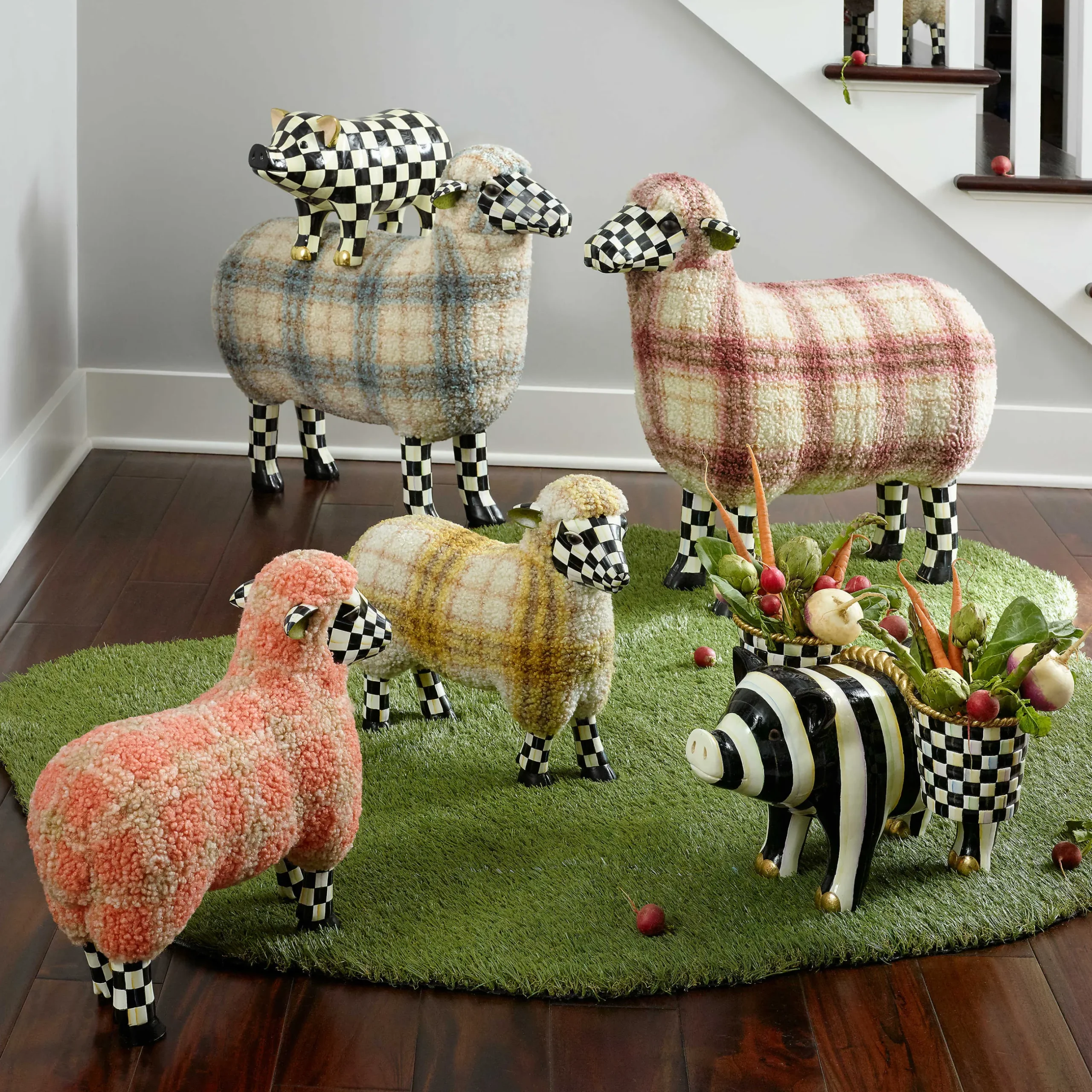 Outlet MacKenzie-Childs Pig Saddleback Planter