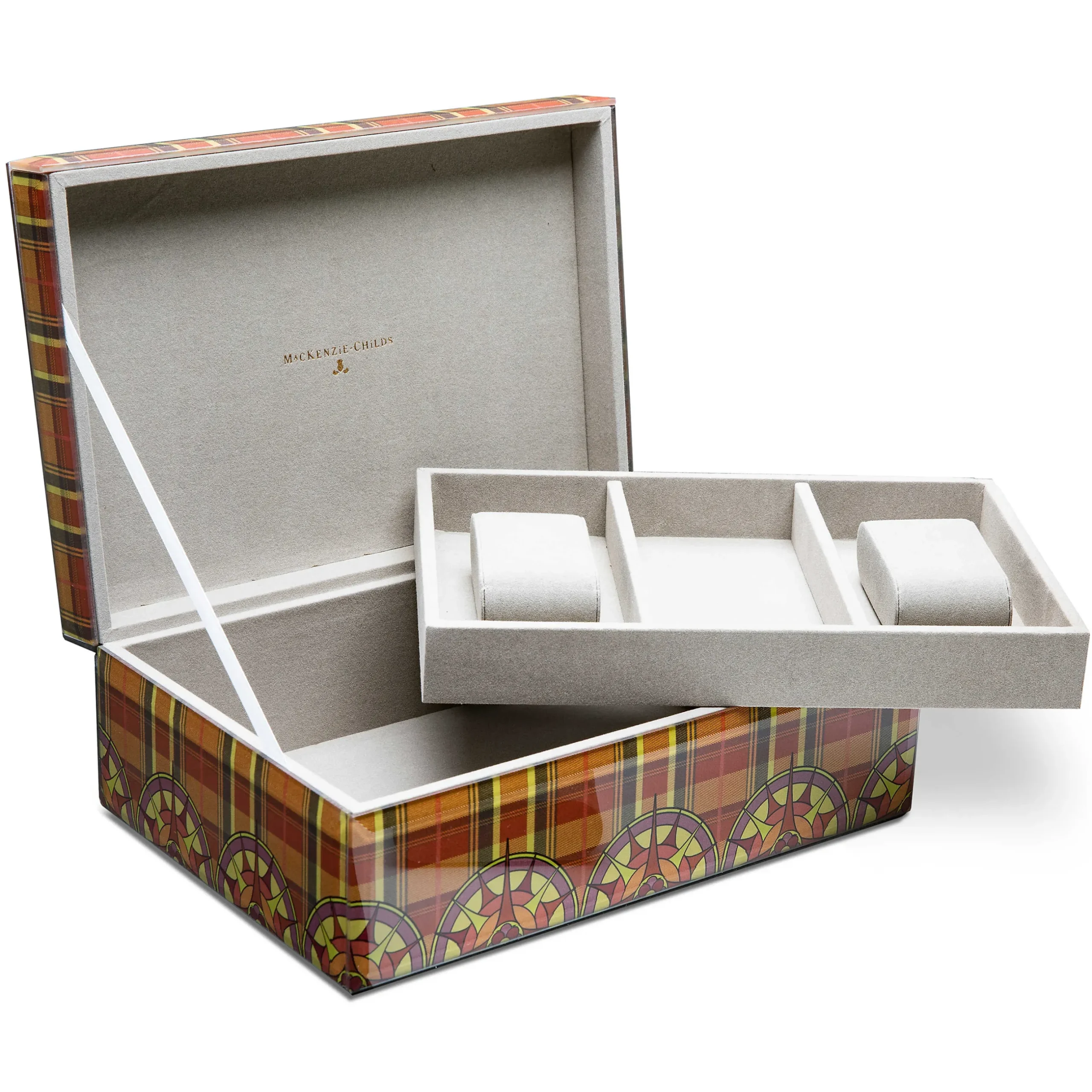 Hot MacKenzie-Childs Plaiditudes Men'S Jewelry Box