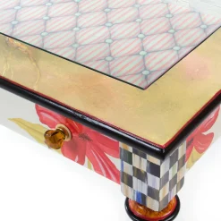Clearance MacKenzie-Childs Poppy Keepsake Coffee Table