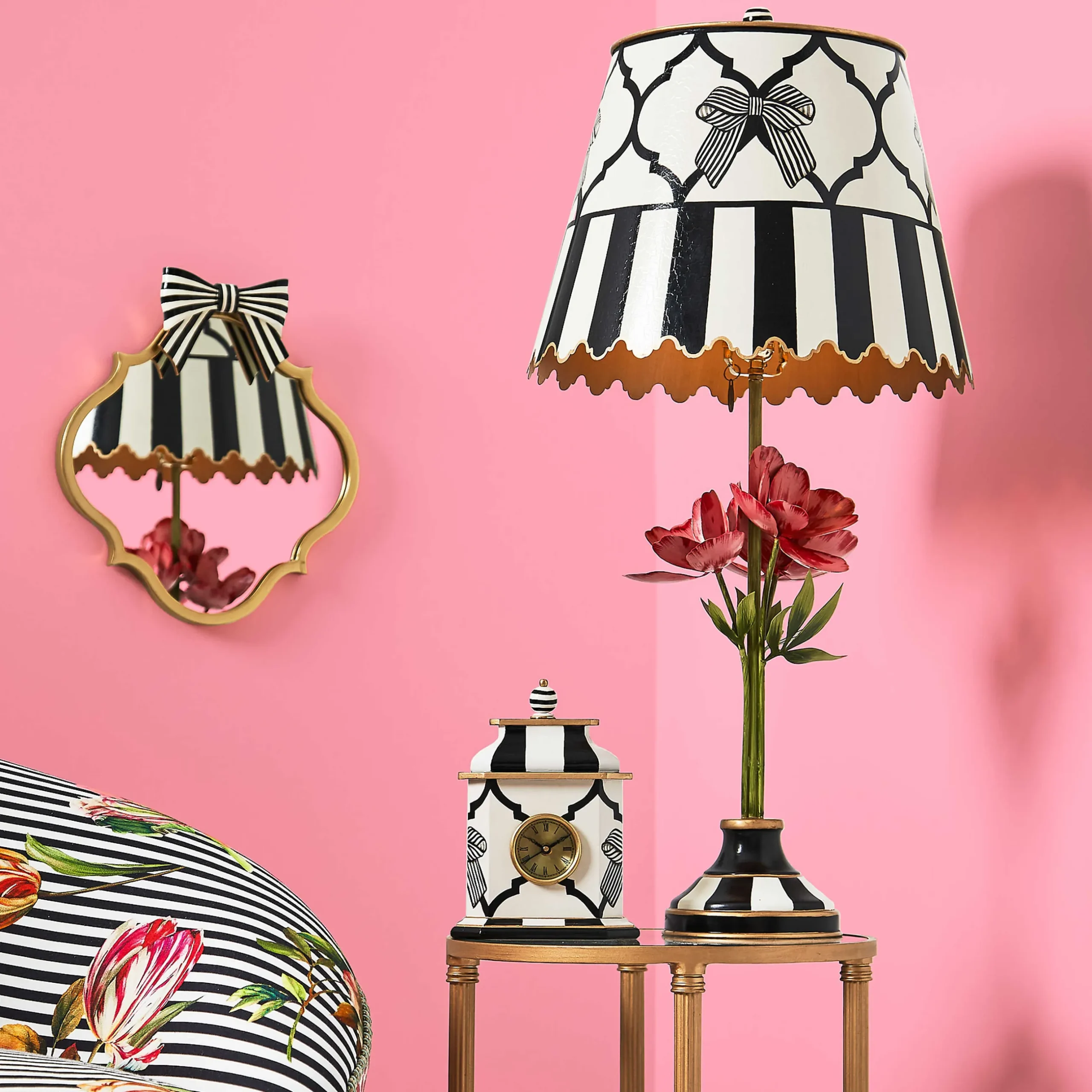 Online MacKenzie-Childs Pretty As A Bow Clock