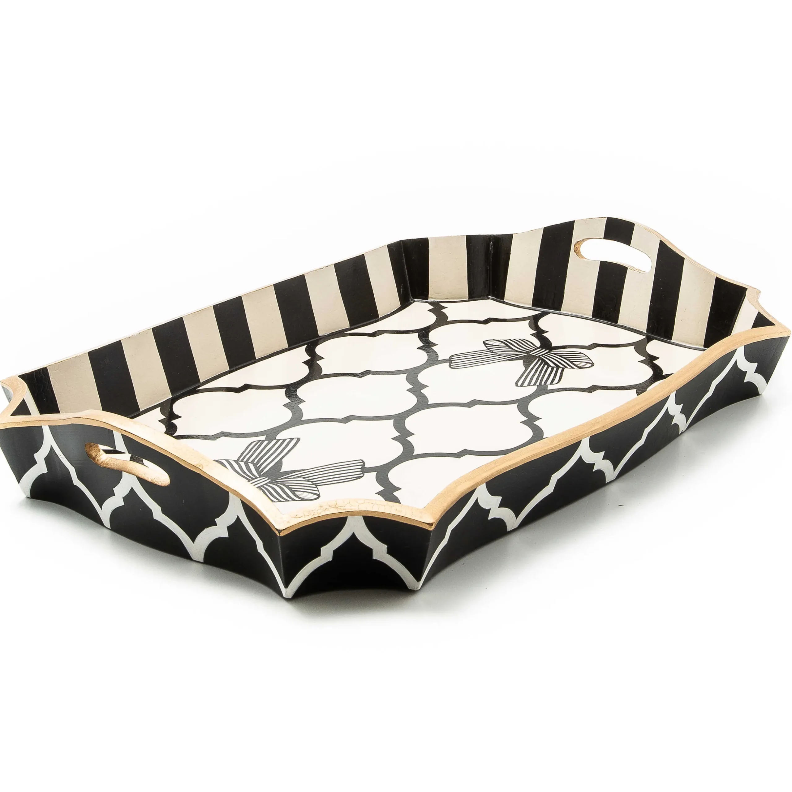 Clearance MacKenzie-Childs Pretty As A Bow Tray - Large