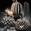 Online MacKenzie-Childs Pyramid Candle Holders - Black & Pearl - Set Of 4