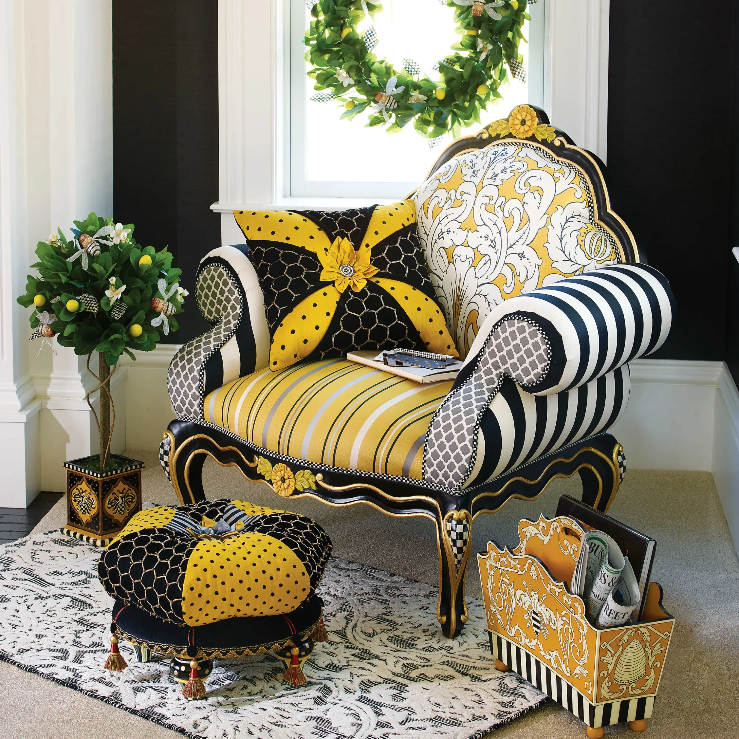 Outlet MacKenzie-Childs Queen Bee Chair