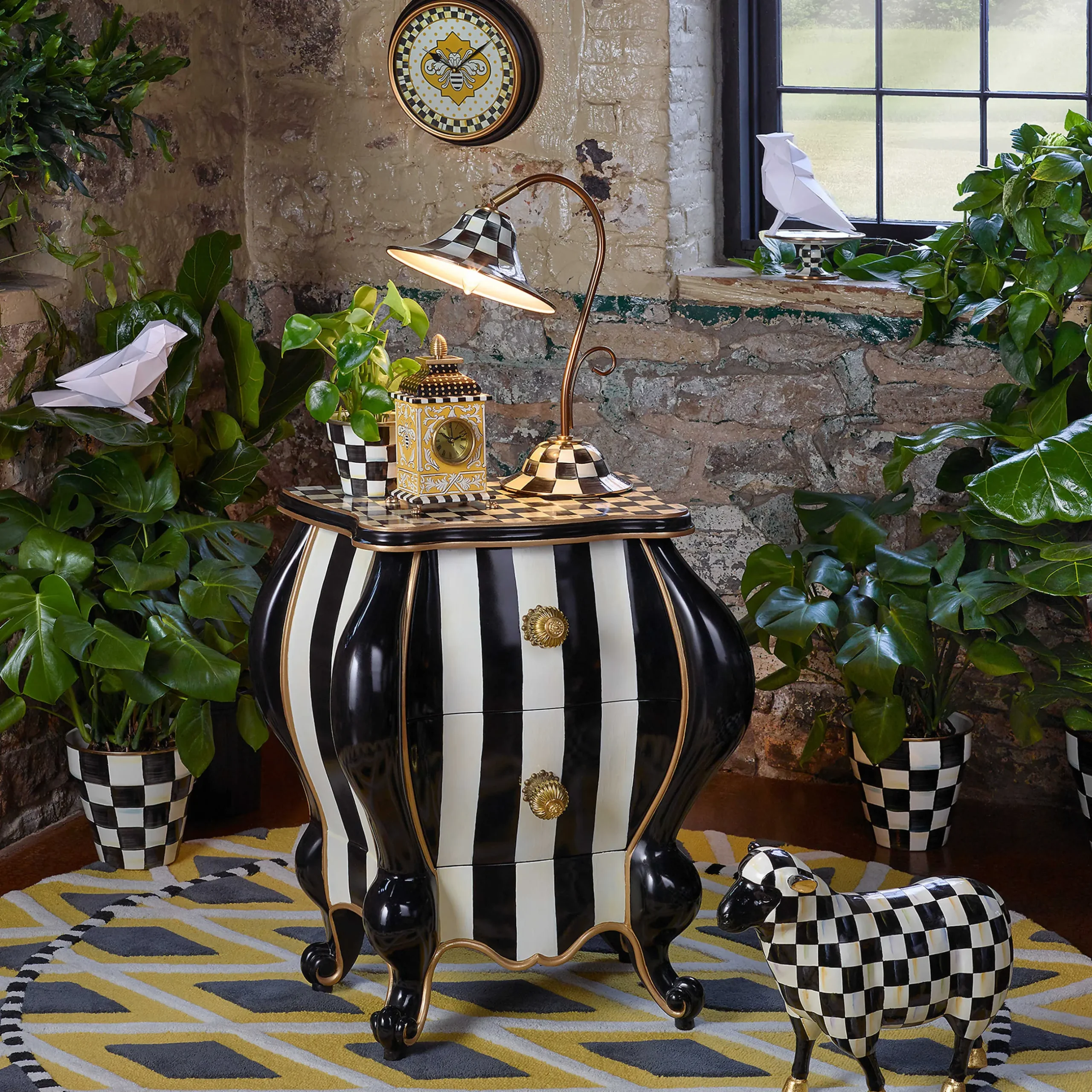 New MacKenzie-Childs Queen Bee Desk Clock