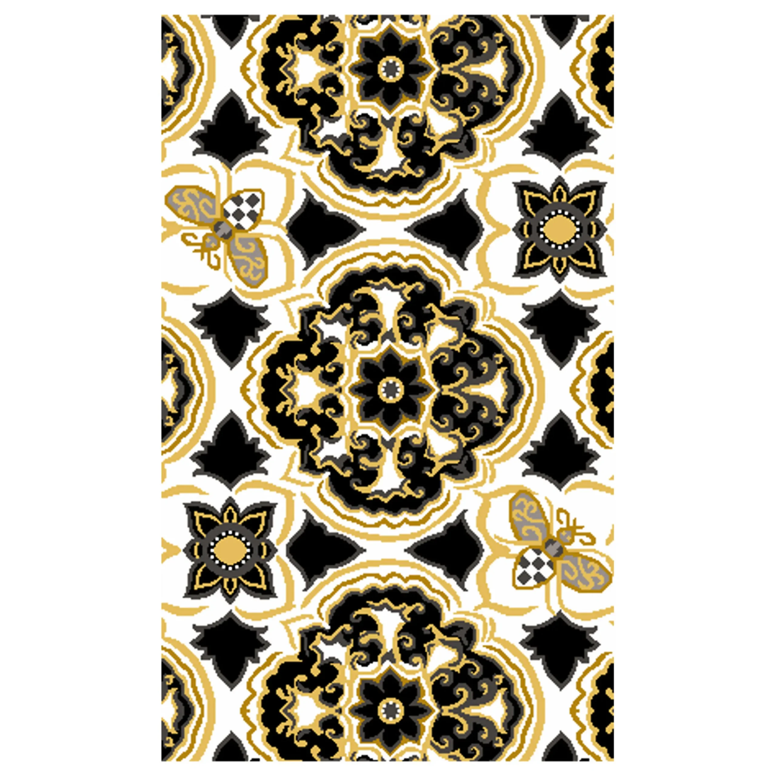 MacKenzie-Childs Queen Bee Indoor/Outdoor Rug - 2'3'' X 3'9"