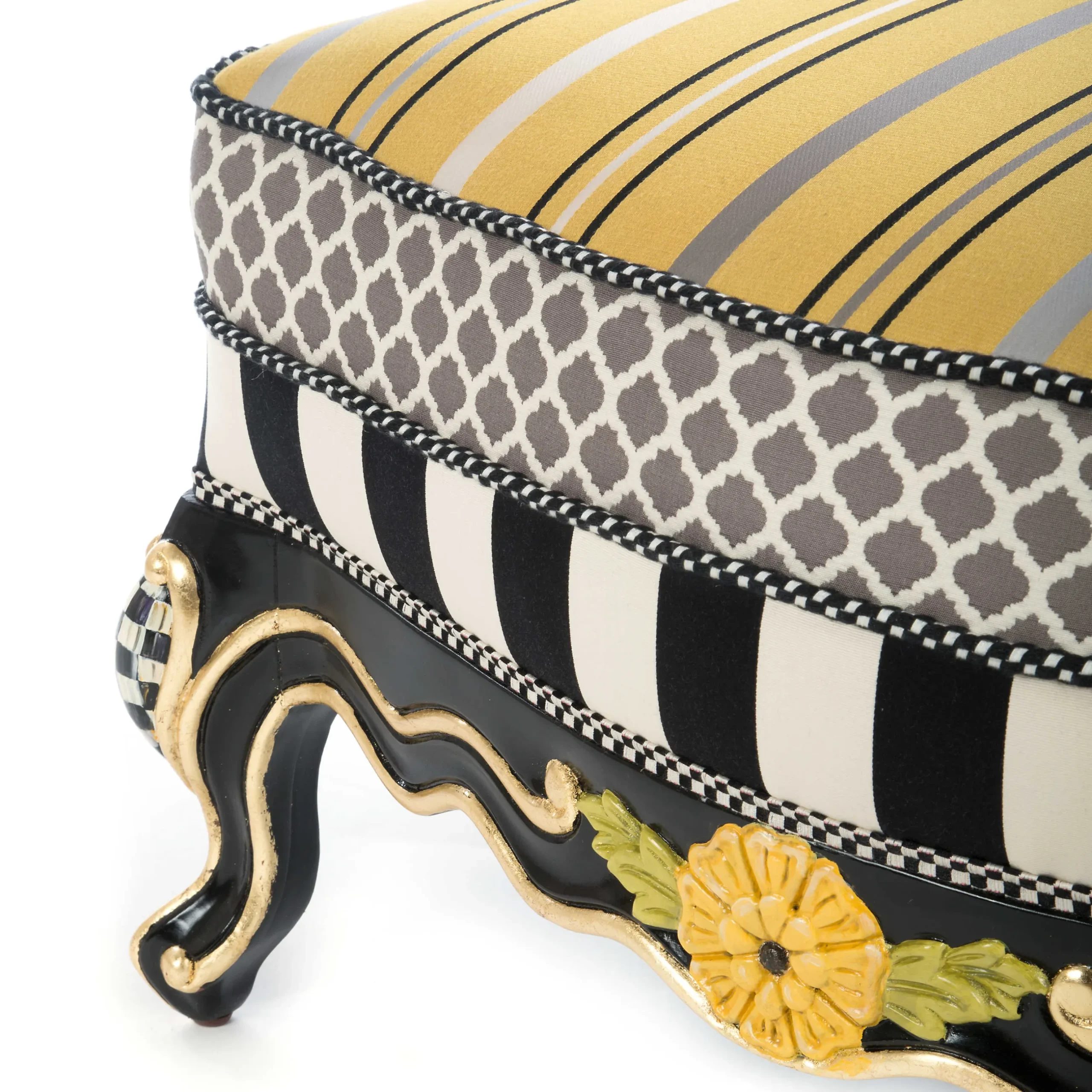Discount MacKenzie-Childs Queen Bee Ottoman