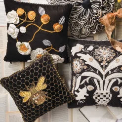 Discount MacKenzie-Childs Queen Bee Pillow
