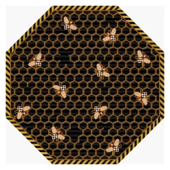 Clearance MacKenzie-Childs Queen Bee Rug - 6' Octagon