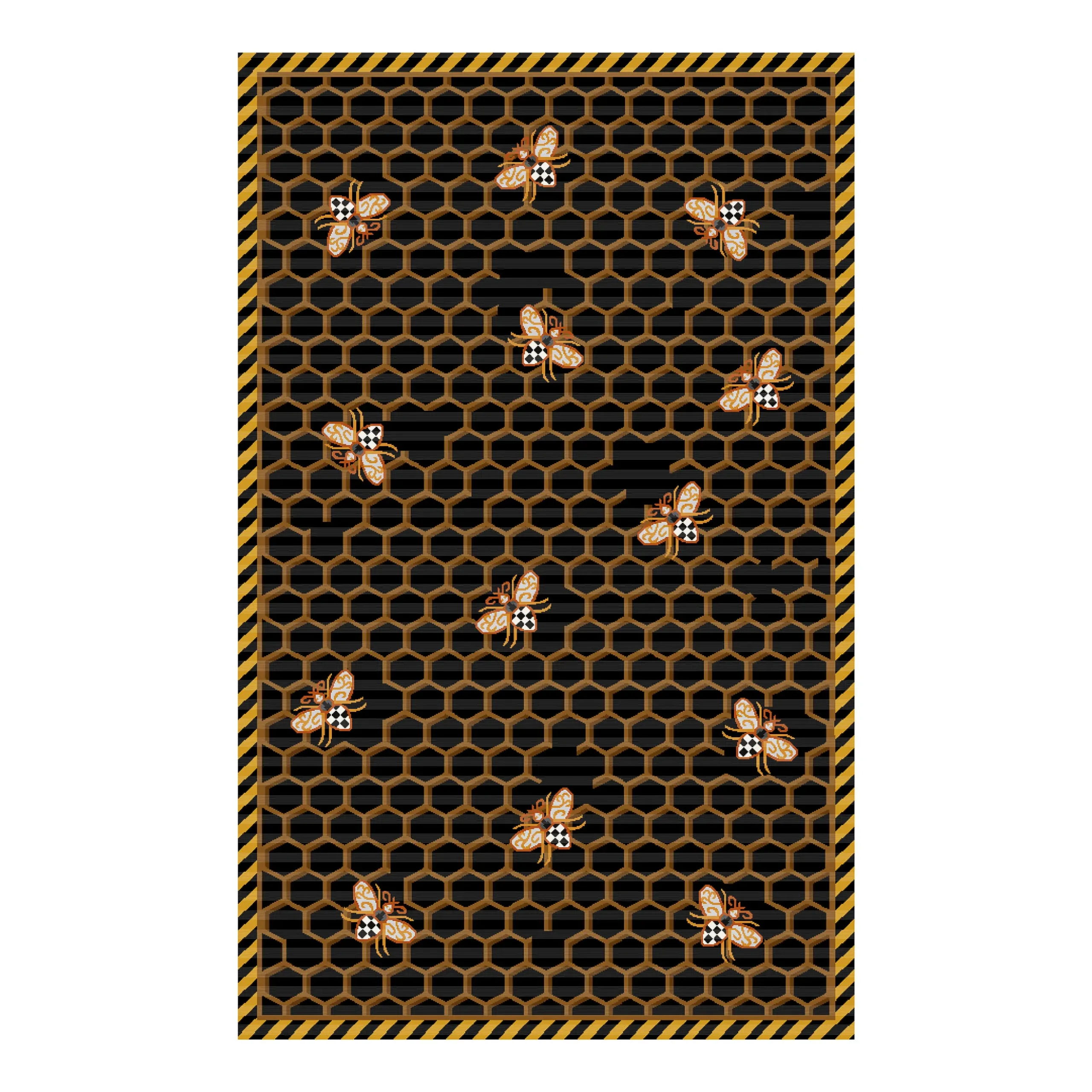 Best MacKenzie-Childs Queen Bee Rug - 5' X 8'
