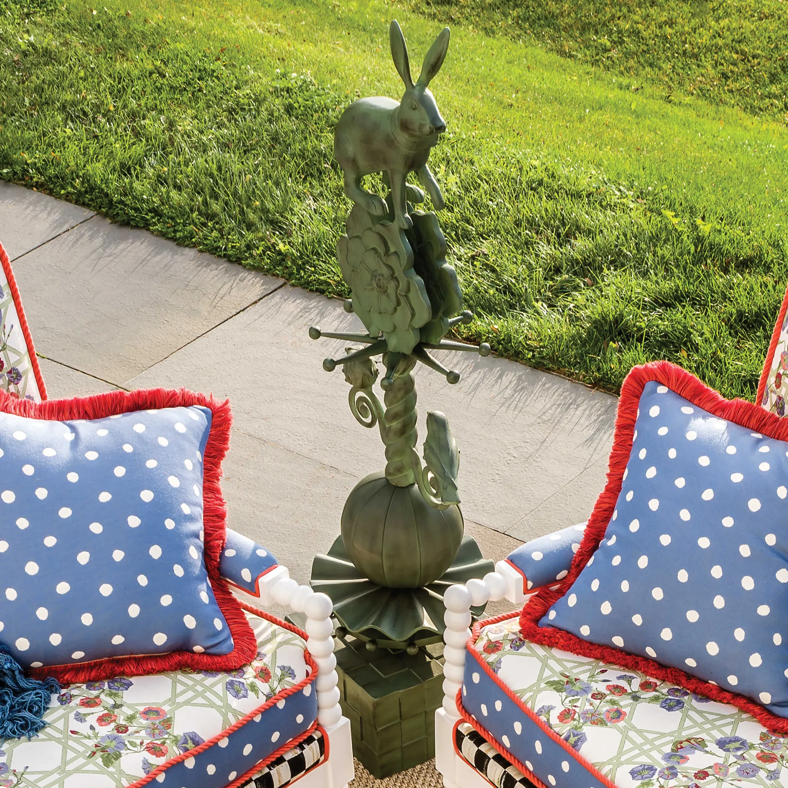 Online MacKenzie-Childs Rabbit Garden Totem