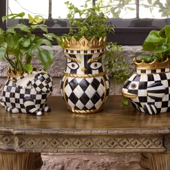 Best MacKenzie-Childs Rabbit Queen Garden Pot