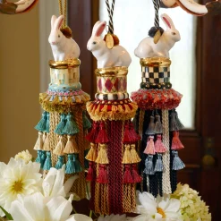Hot MacKenzie-Childs Rabbit Tassel - Courtly Check