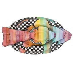 Outlet MacKenzie-Childs Rainbow Fish Perfect Platter