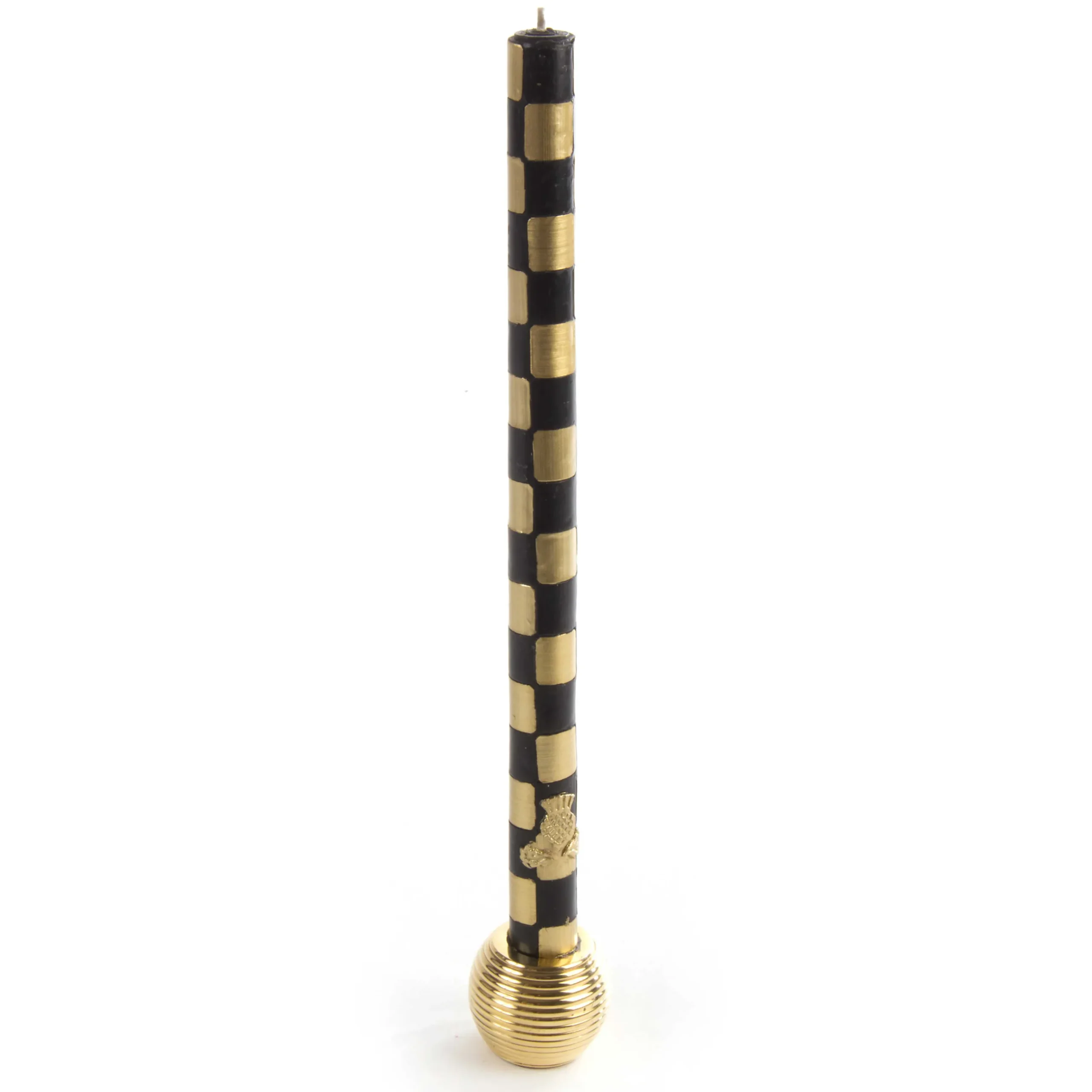 Clearance MacKenzie-Childs Ribbed Sphere Candle Holders - Gold - Set Of 4