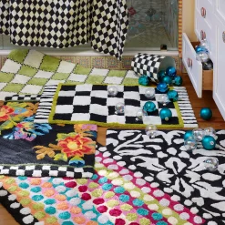 Sale MacKenzie-Childs Ribbon & Dot Bath Rug