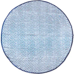 New MacKenzie-Childs 90" Round Royal Check Tablecloth