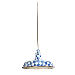 Sale MacKenzie-Childs Royal Check Barn Pendant Lamp - 18"