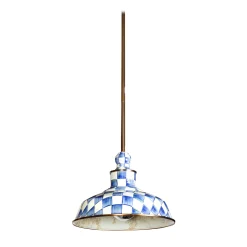 Sale MacKenzie-Childs Royal Check Barn Pendant Lamp - 12"