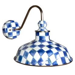 Discount MacKenzie-Childs Royal Check Barn Sconce - 12"