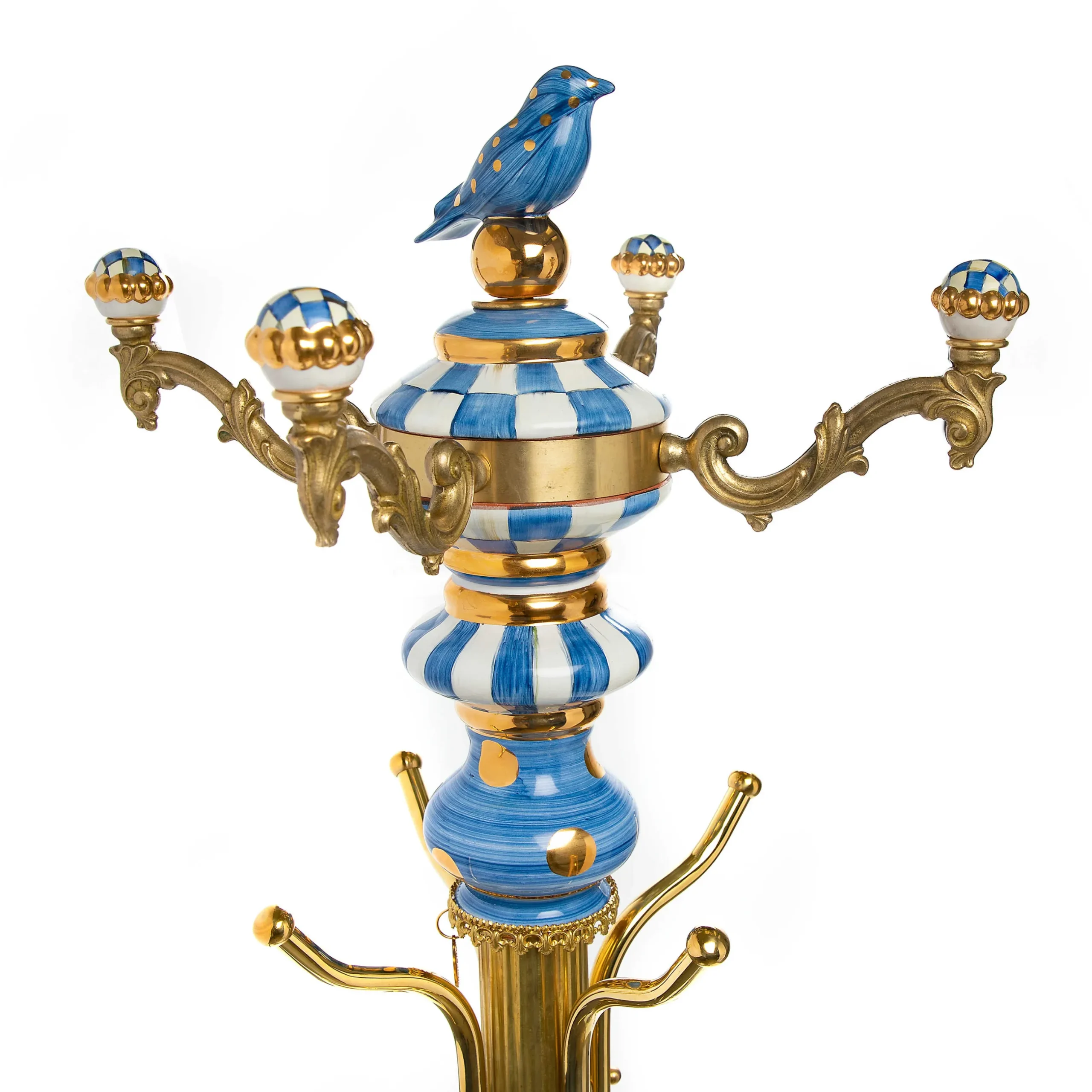MacKenzie-Childs Royal Check Coat Perch