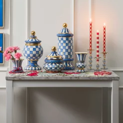 Best MacKenzie-Childs Royal Check Column Canister