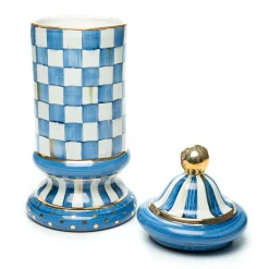 Best MacKenzie-Childs Royal Check Column Canister