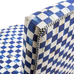 Online MacKenzie-Childs Royal Check Counter Stool With Back