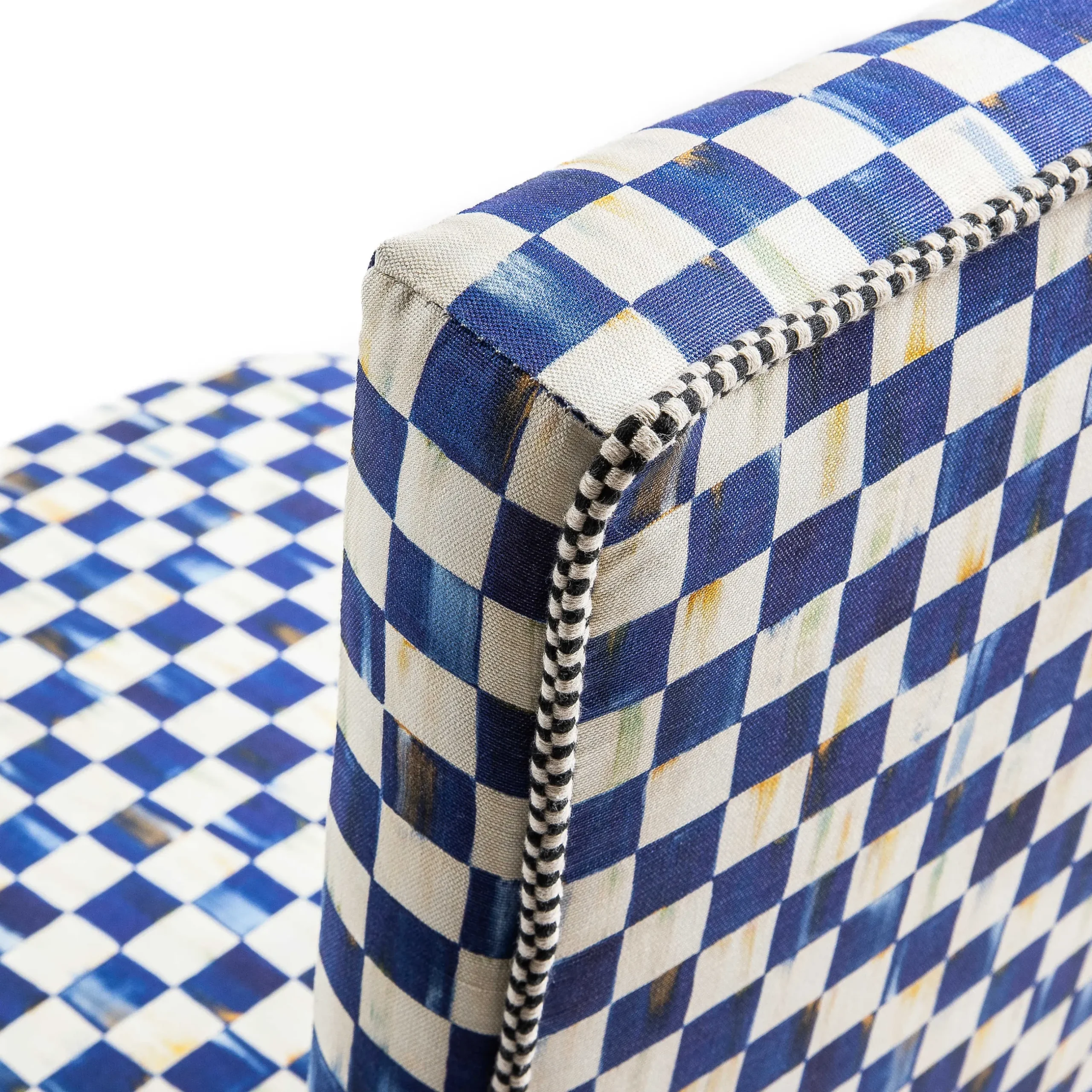 Online MacKenzie-Childs Royal Check Counter Stool With Back