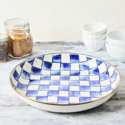 Online MacKenzie-Childs Royal Check Enamel Abundant Bowl
