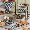 Sale MacKenzie-Childs Royal Check Enamel Baguette Dish