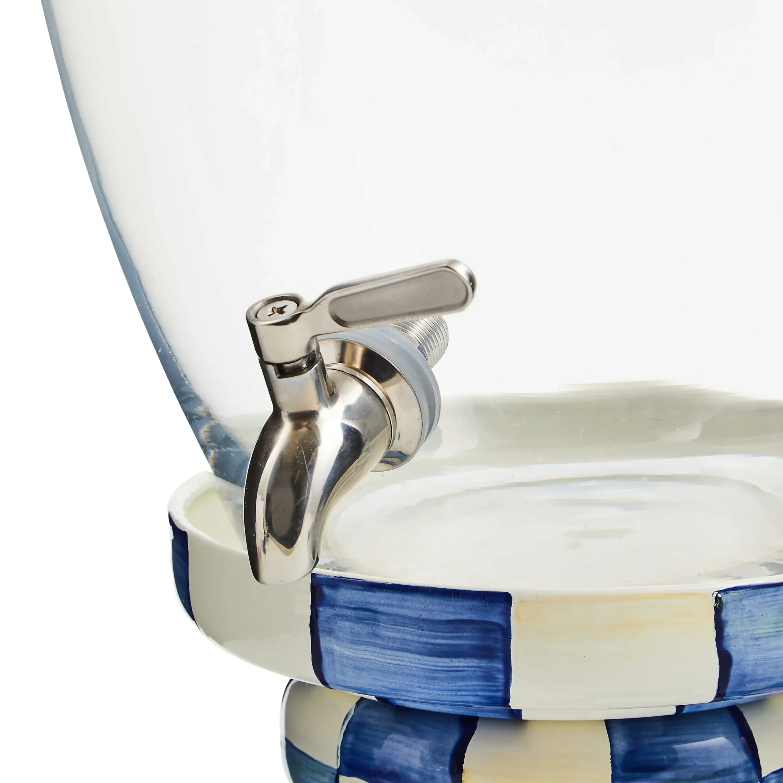 MacKenzie-Childs Royal Check Enamel Beverage Hostess