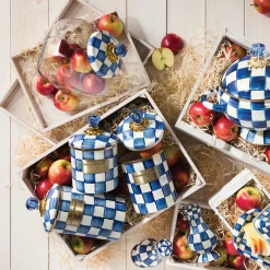 Clearance MacKenzie-Childs Royal Check Enamel Canister - Small
