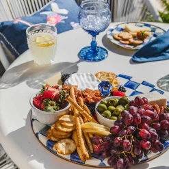 Online MacKenzie-Childs Royal Check Enamel Cheese Course