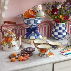 Online MacKenzie-Childs Royal Check Enamel Coasters - Set Of 4