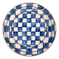 MacKenzie-Childs Royal Check Enamel Dinner Plate