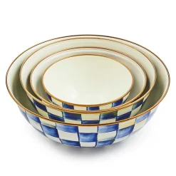 Online MacKenzie-Childs Royal Check Enamel Everyday Bowl - Medium