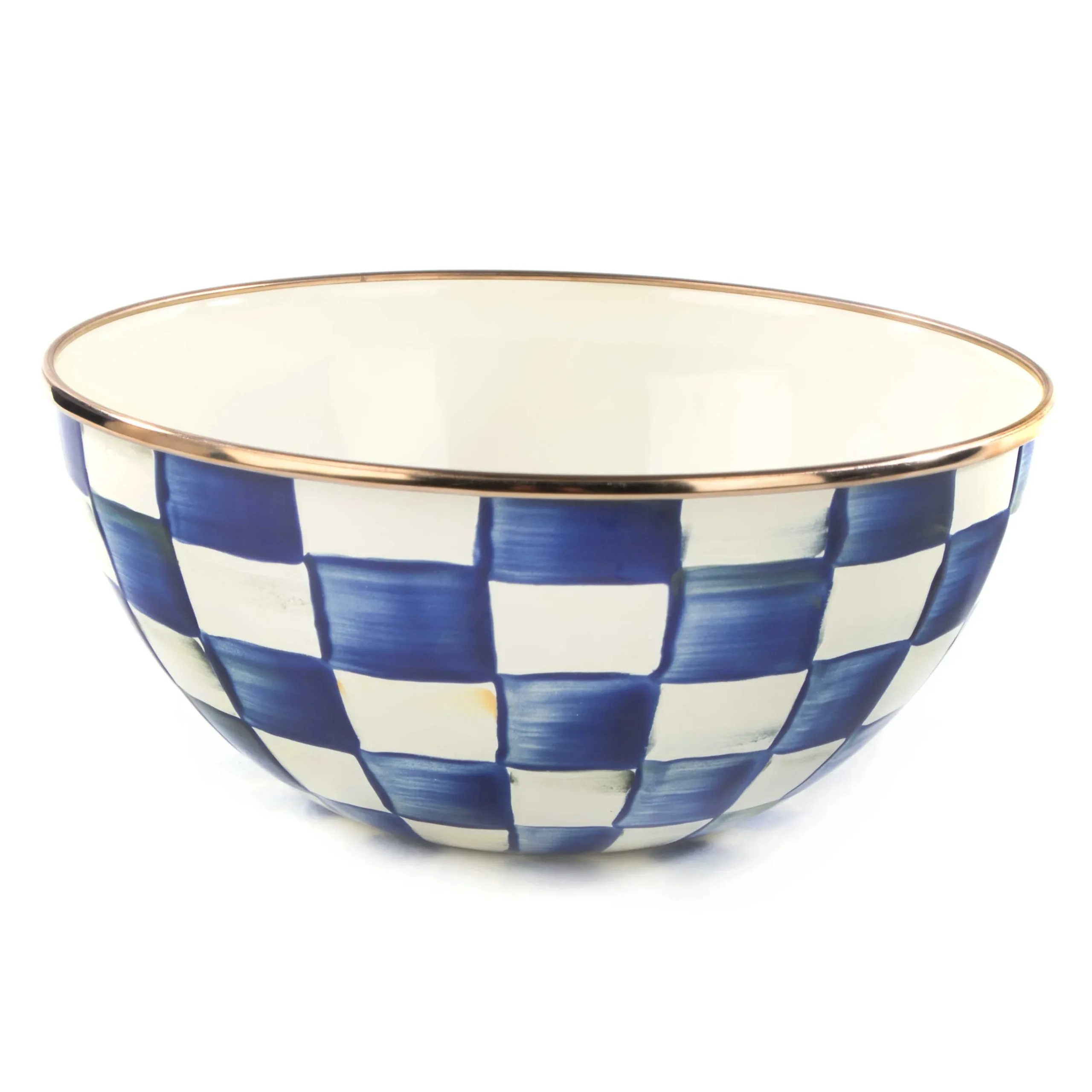 Discount MacKenzie-Childs Royal Check Enamel Everyday Bowl - Small