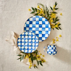 Sale MacKenzie-Childs Royal Check Enamel Mug