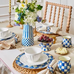 Sale MacKenzie-Childs Royal Check Enamel Mug