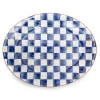 Clearance MacKenzie-Childs Royal Check Enamel Oval Platter - Large