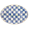 Sale MacKenzie-Childs Royal Check Enamel Oval Platter - Small