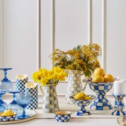 Online MacKenzie-Childs Royal Check Enamel Pinch Bowl
